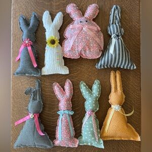 Colorful Easter Bunny Decor Set 8
